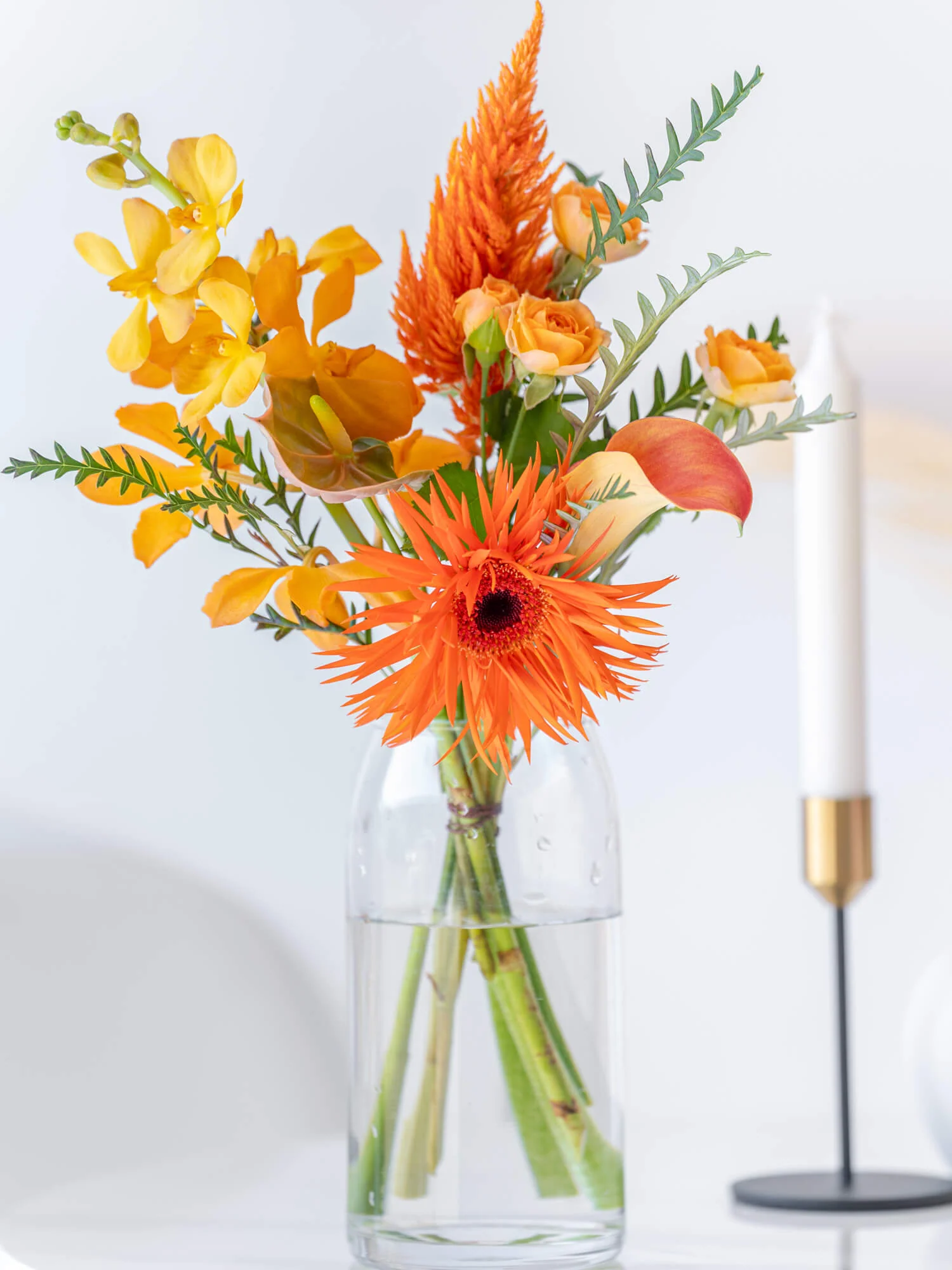 【店舗配送】フローリストにおまかせ 季節の花束 S - グリーン - - Image 5