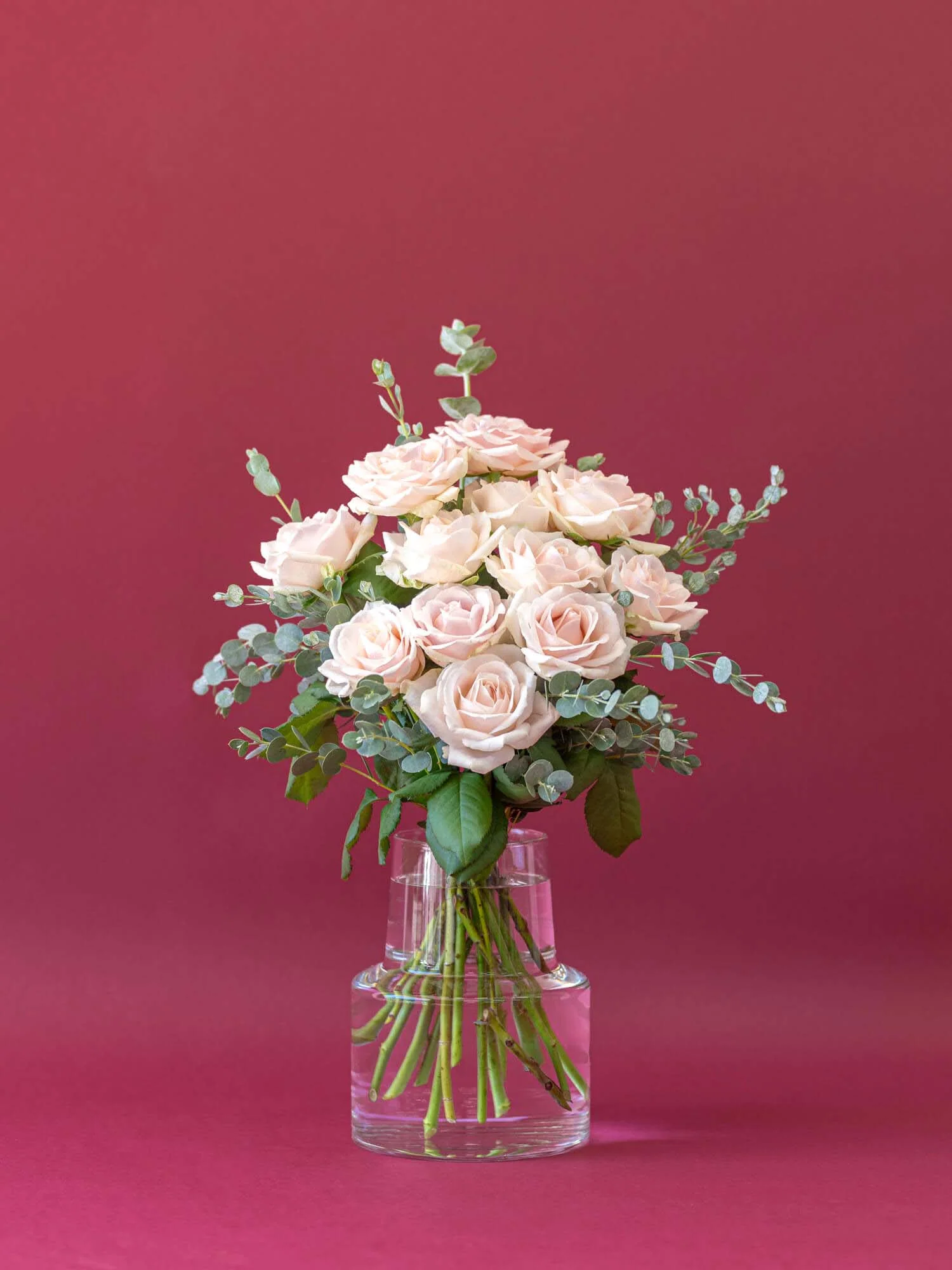 バラの花束 12本 - ピンク - - Image 15