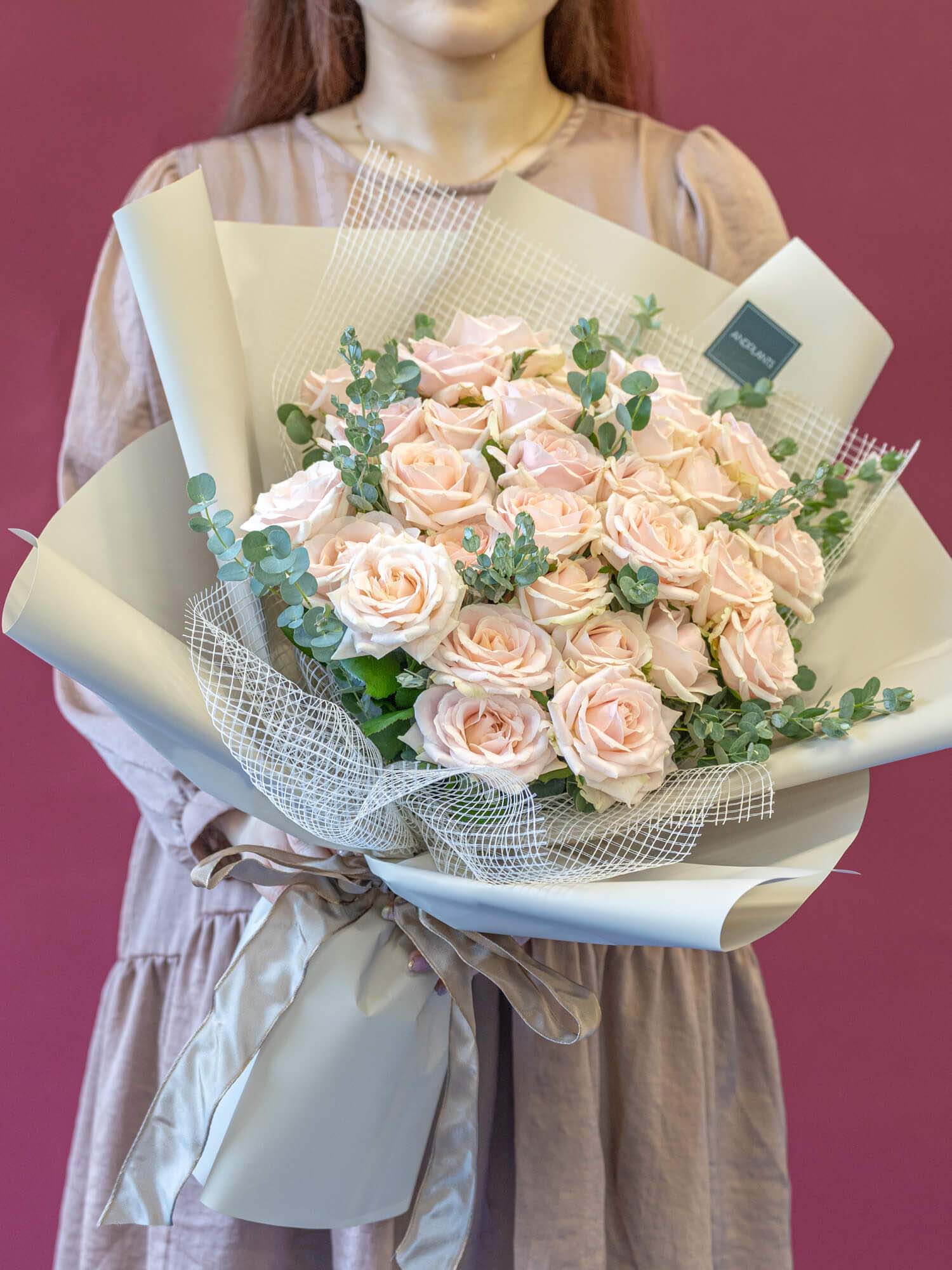 【誕生日ギフト】バラの花束 30本 - ピンク - - Image 3