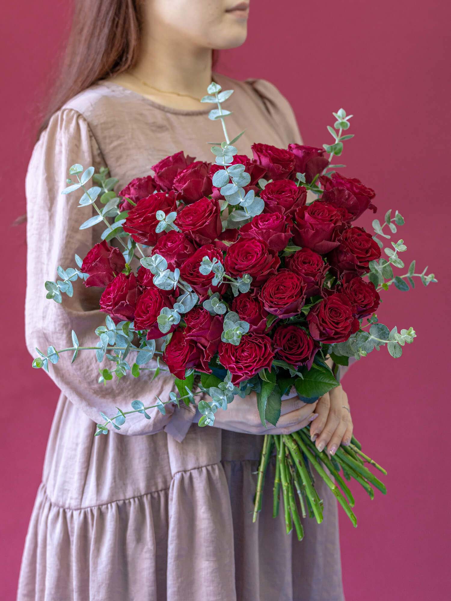 【誕生日ギフト】バラの花束 30本 - レッド - - Image 16