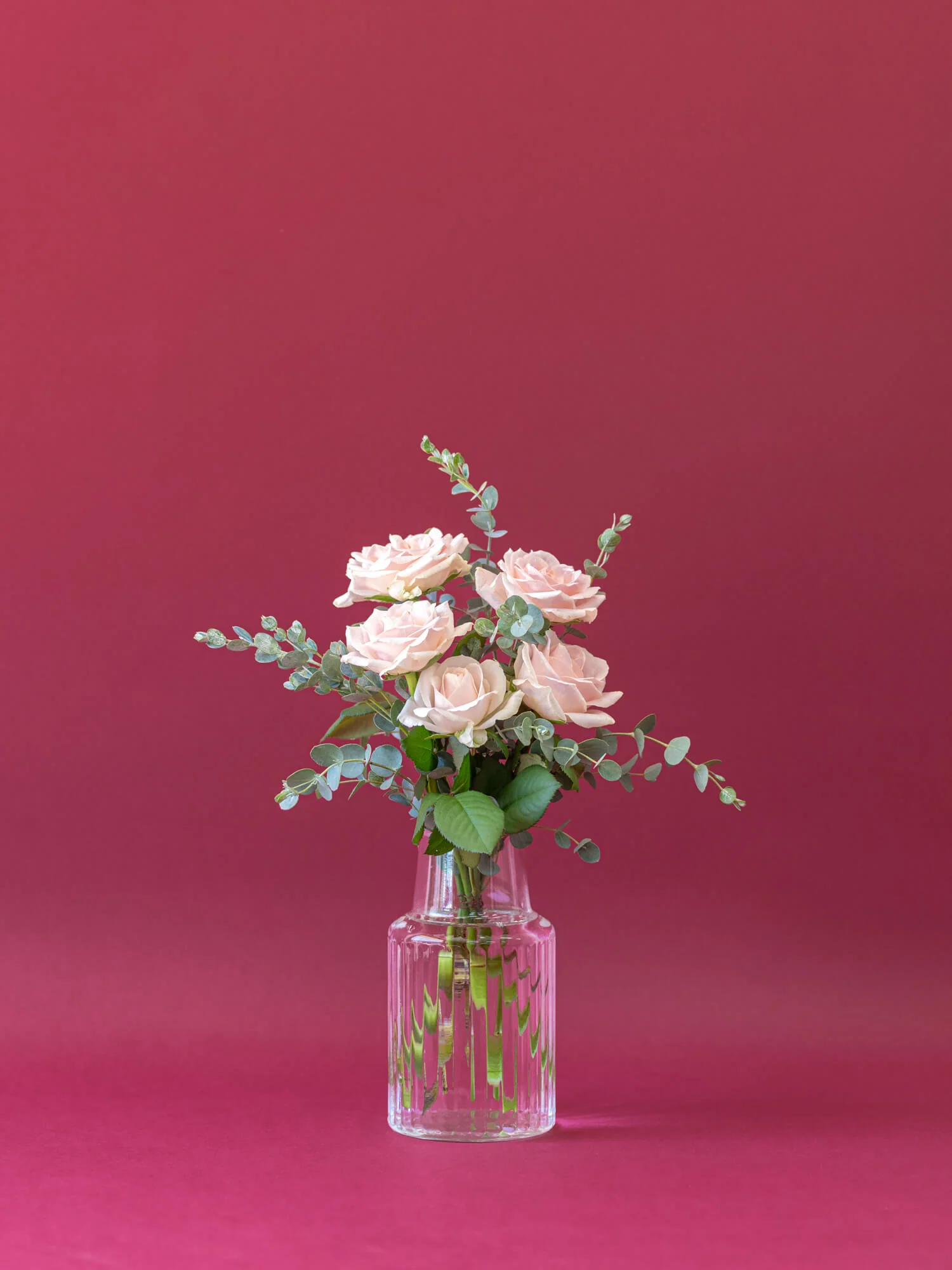 バラの花束 5本 - ピンク - - Image 11