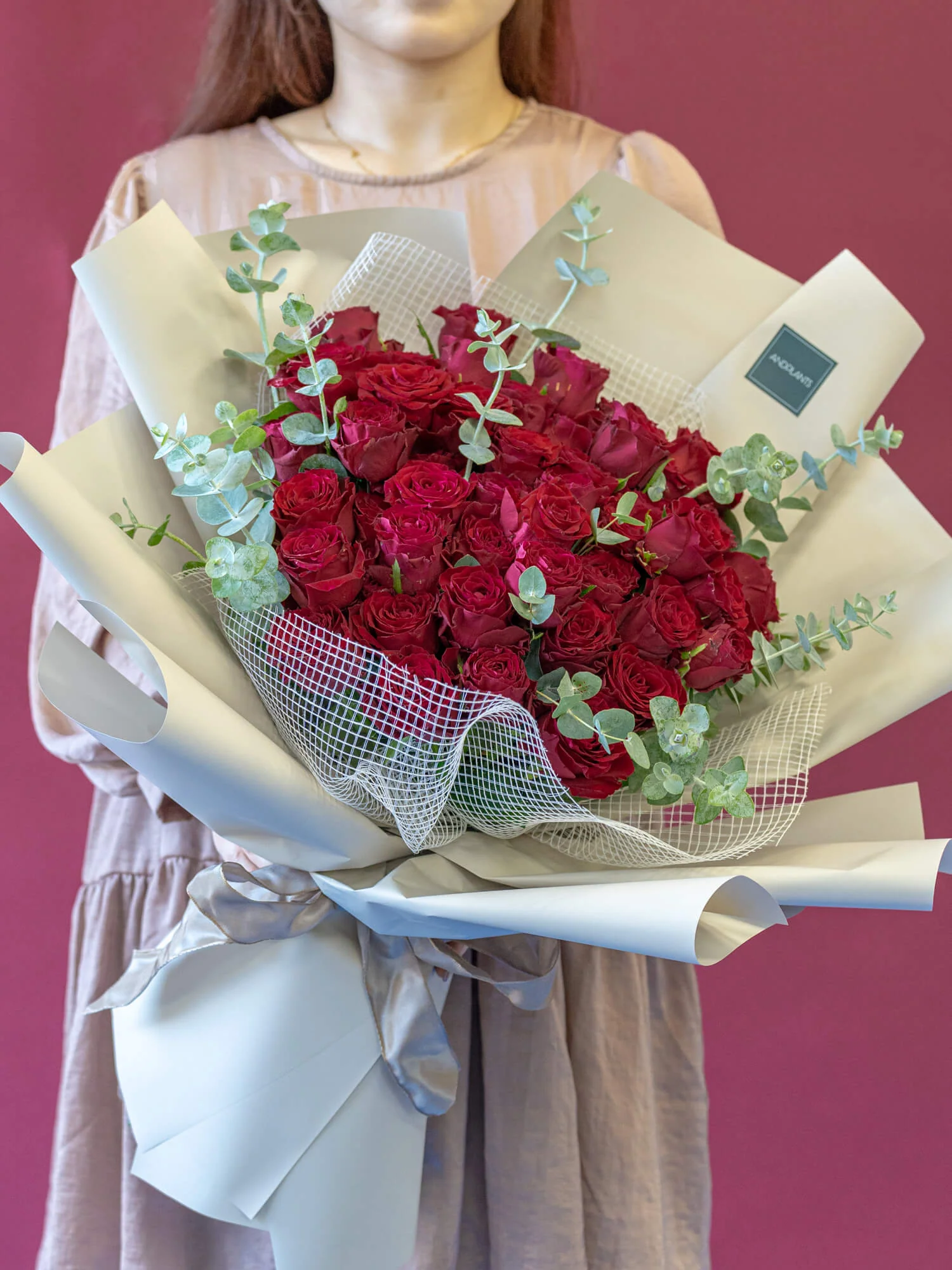 【誕生日ギフト】バラの花束 50本 - レッド - - Image 2
