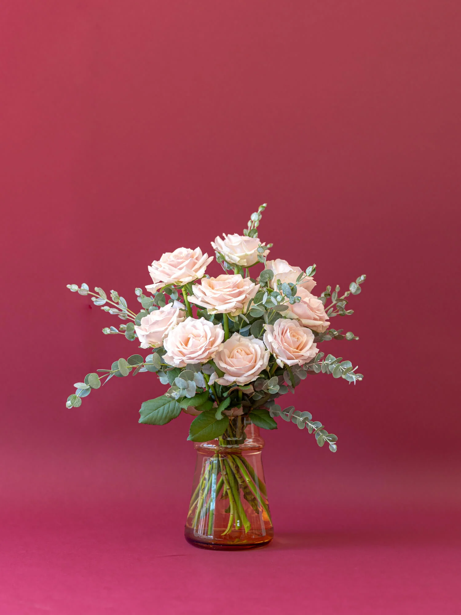 バラの花束 9本 - ピンク - - Image 12