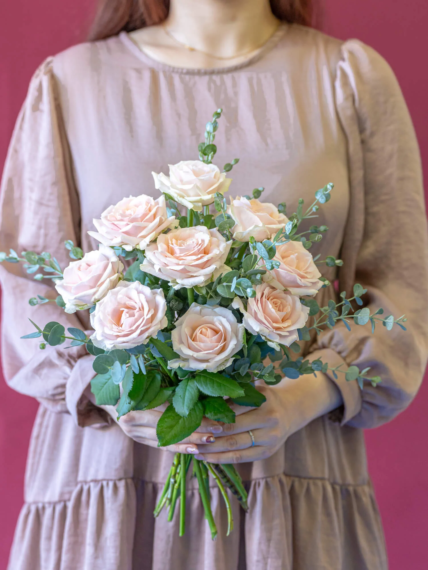 【誕生日ギフト】バラの花束 9本 - ピンク - - Image 5