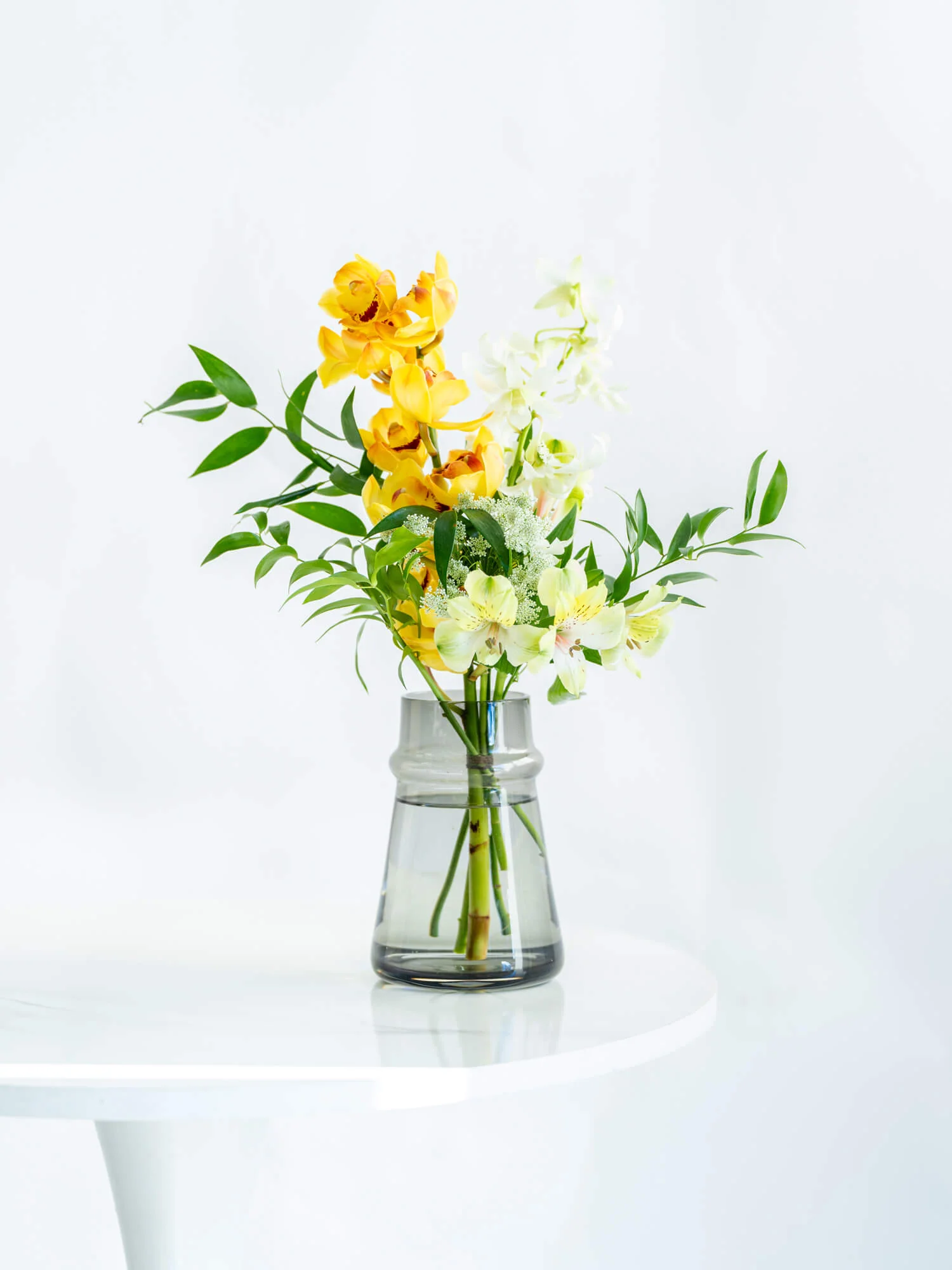 【1月の誕生花】シンビジュームの花束S - イエロー - - Image 6