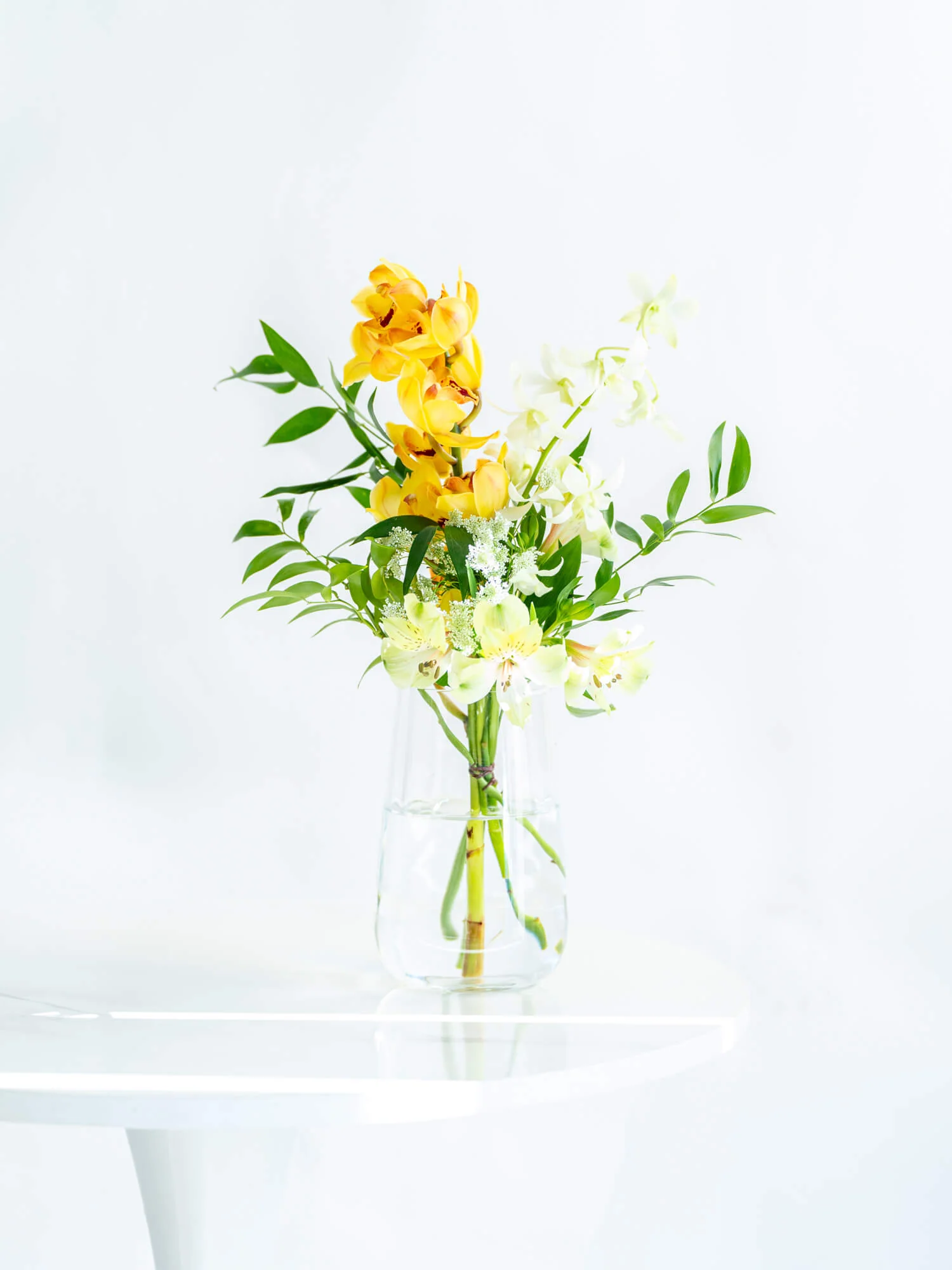 【1月の誕生花】シンビジュームの花束S - イエロー - - Image 7