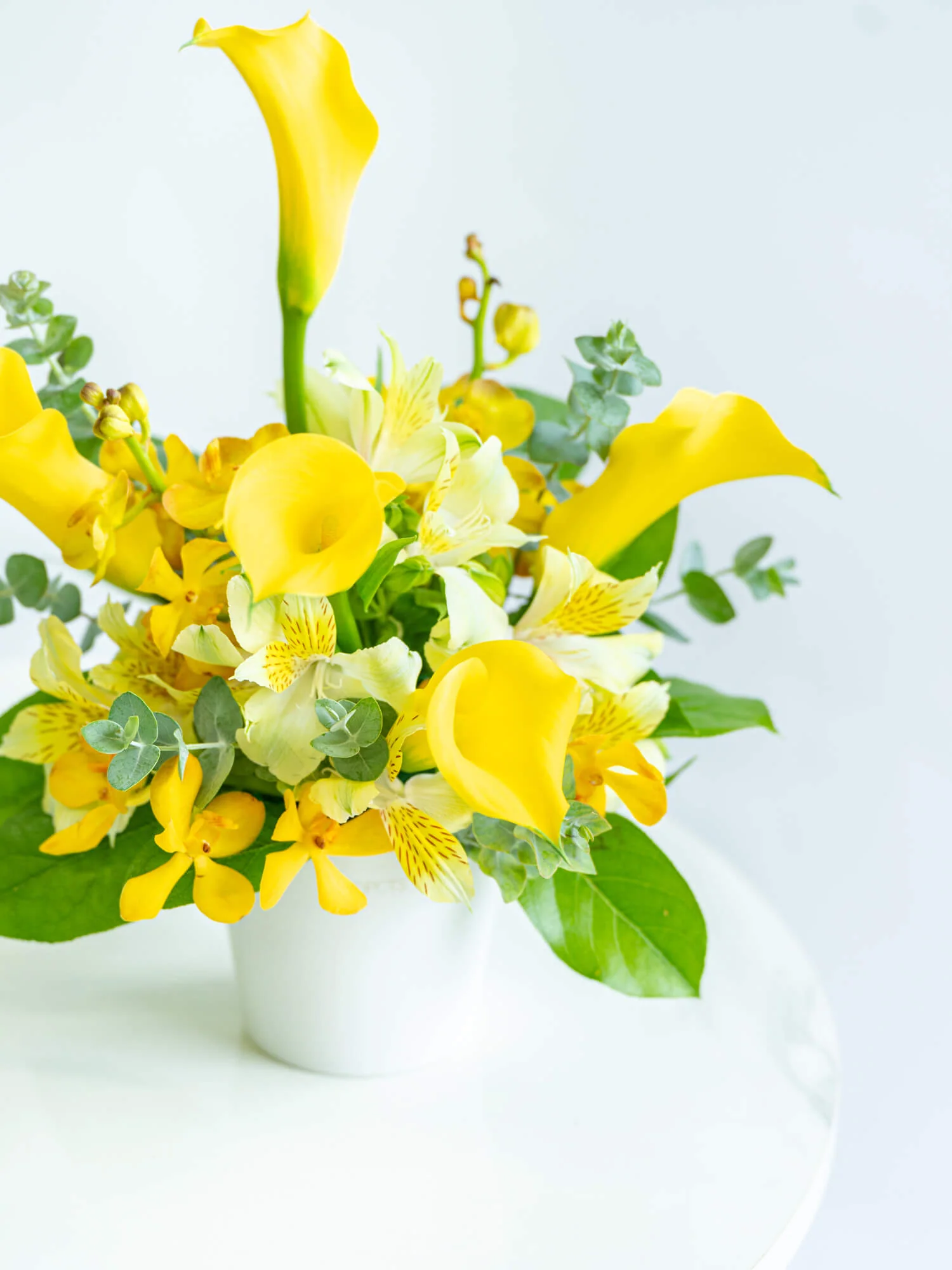 【10月の誕生花】カラーの生花アレンジ - イエロー - - Image 12