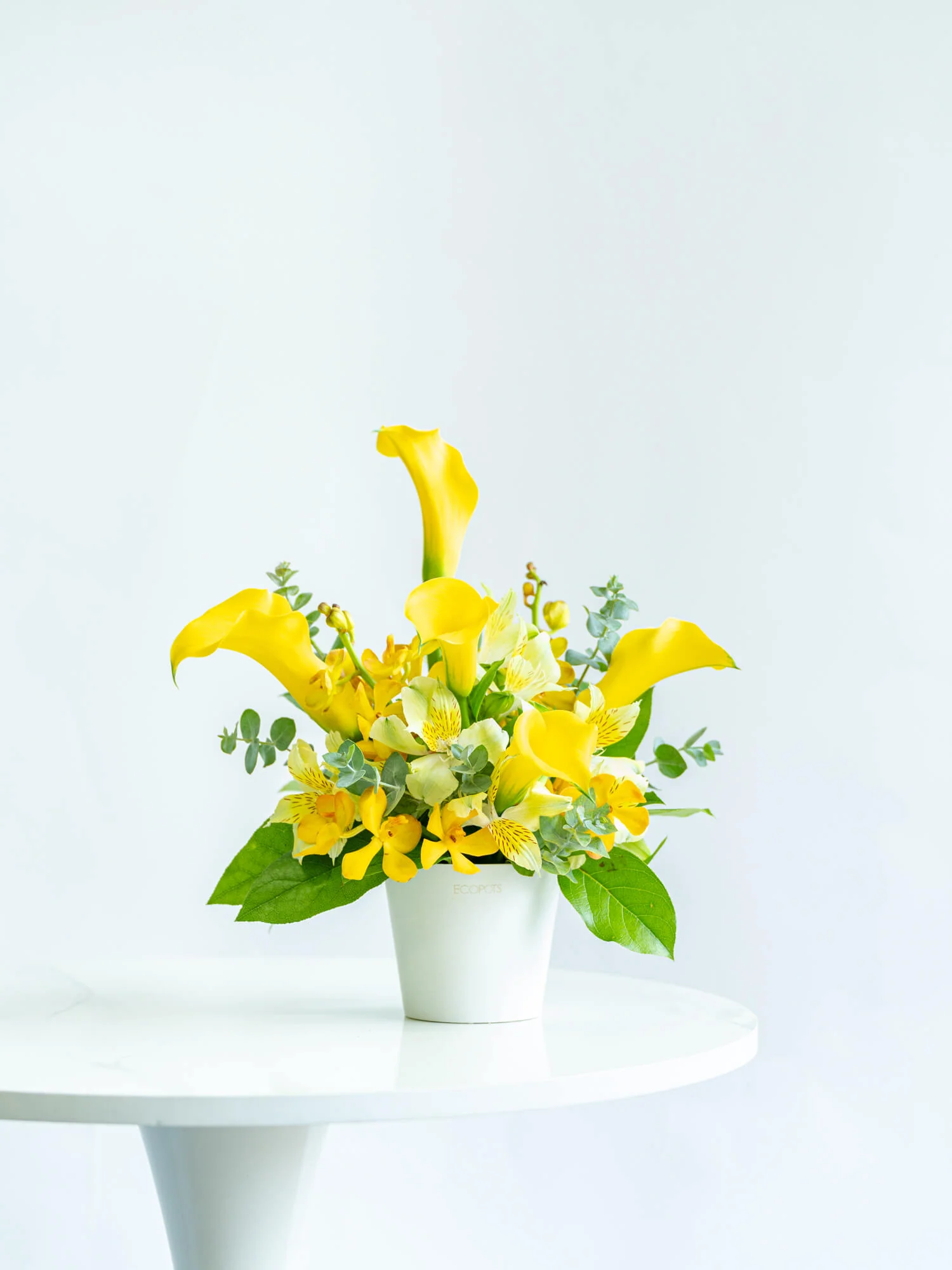 【10月の誕生花】カラーの生花アレンジ - イエロー - - Image 2