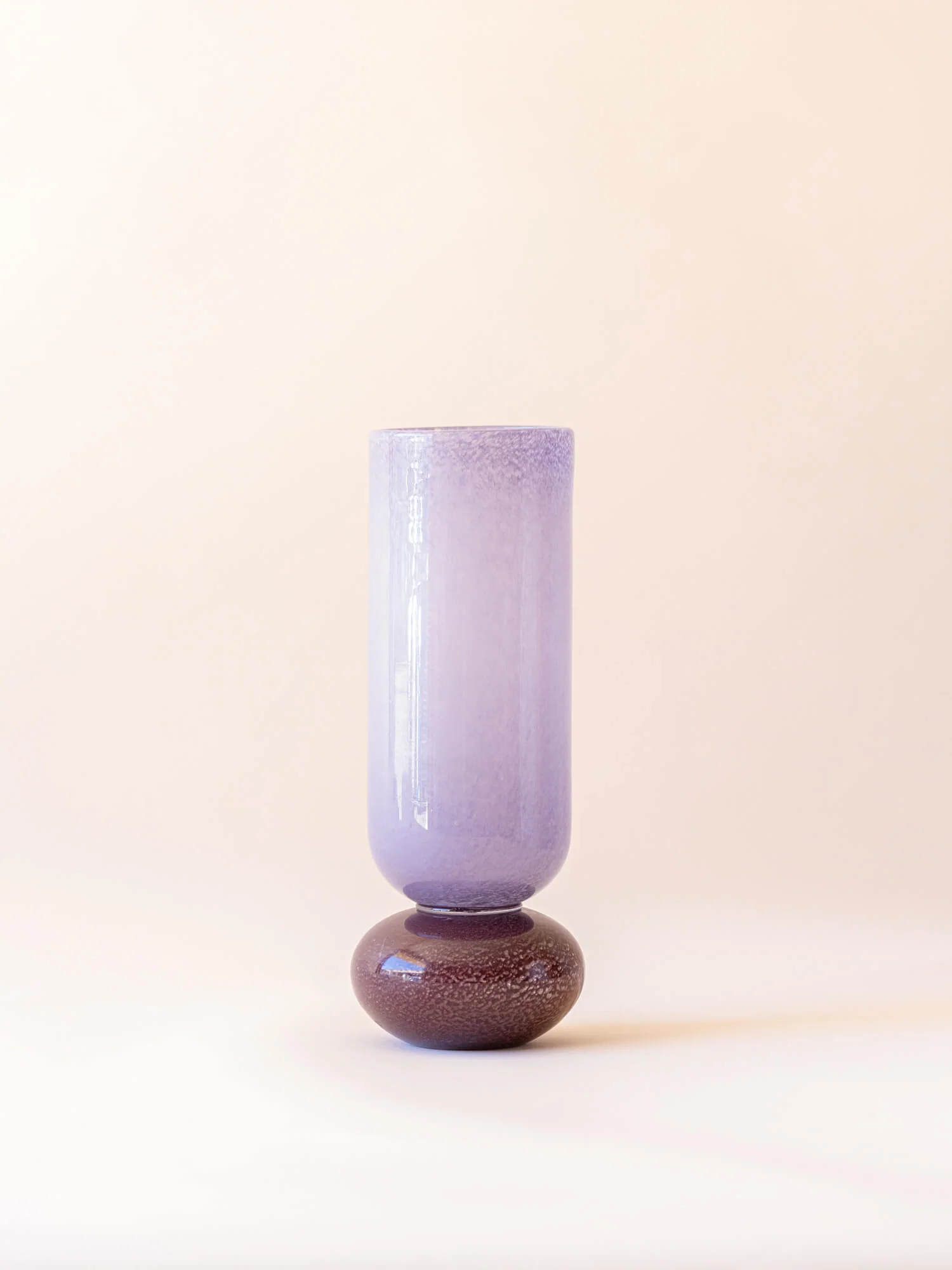 BROSTE COPENHAGEN Mouthblown Glass Vase Purple - Dorit -