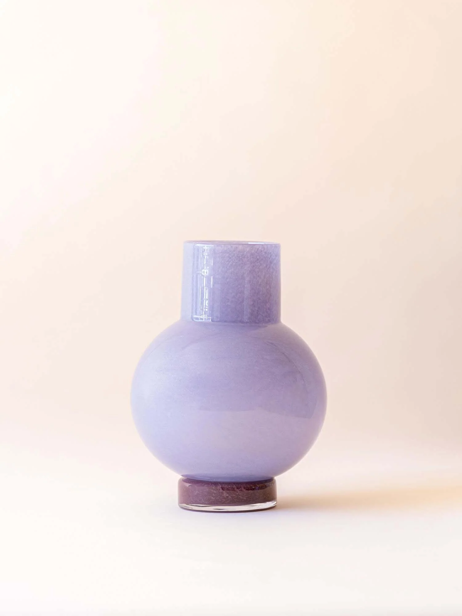 BROSTE COPENHAGEN Mouthblown Glass Vase Purple - Mari -