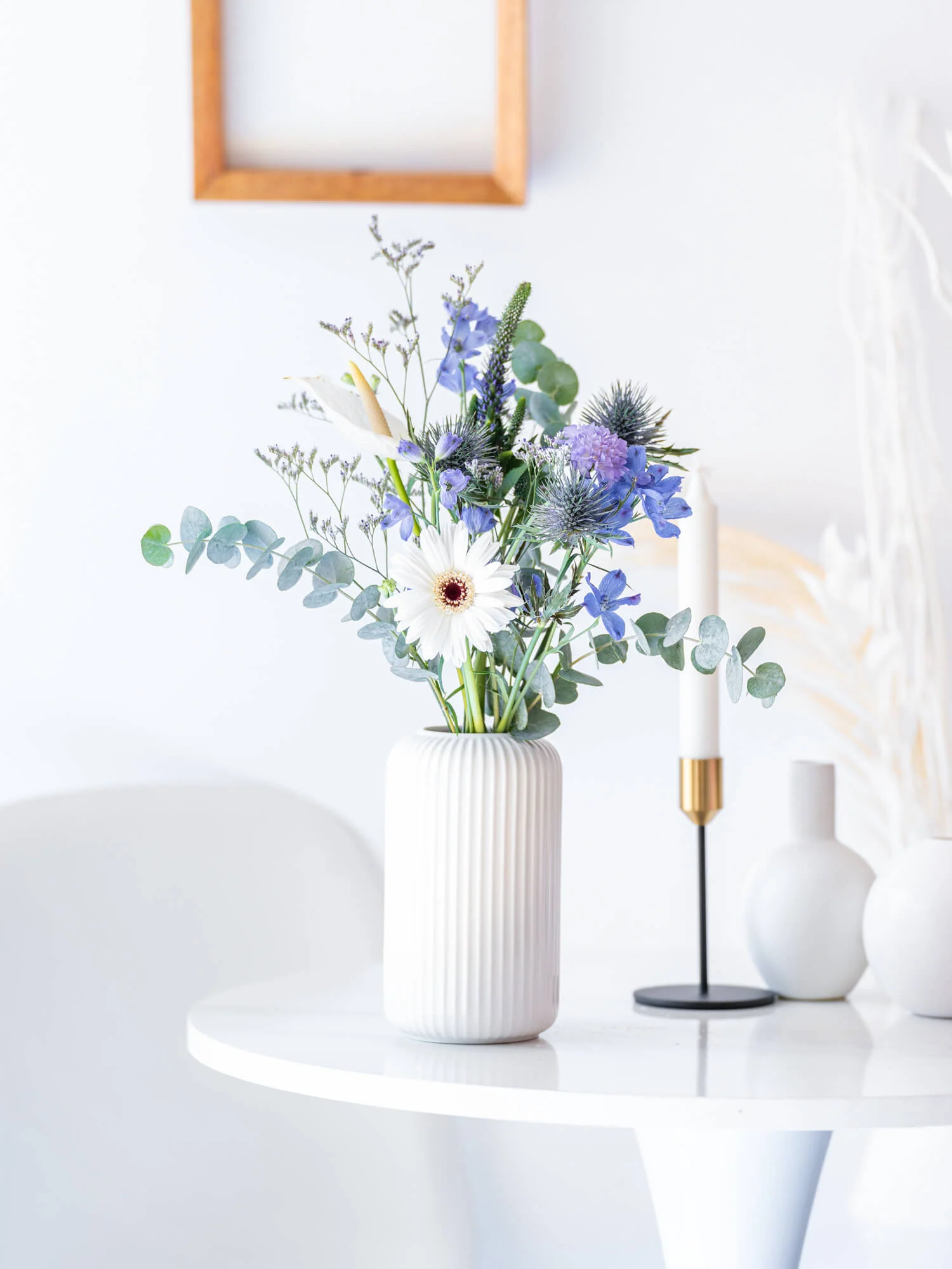 フローリストにおまかせ 季節の花束 S - ブルー - - Image 22