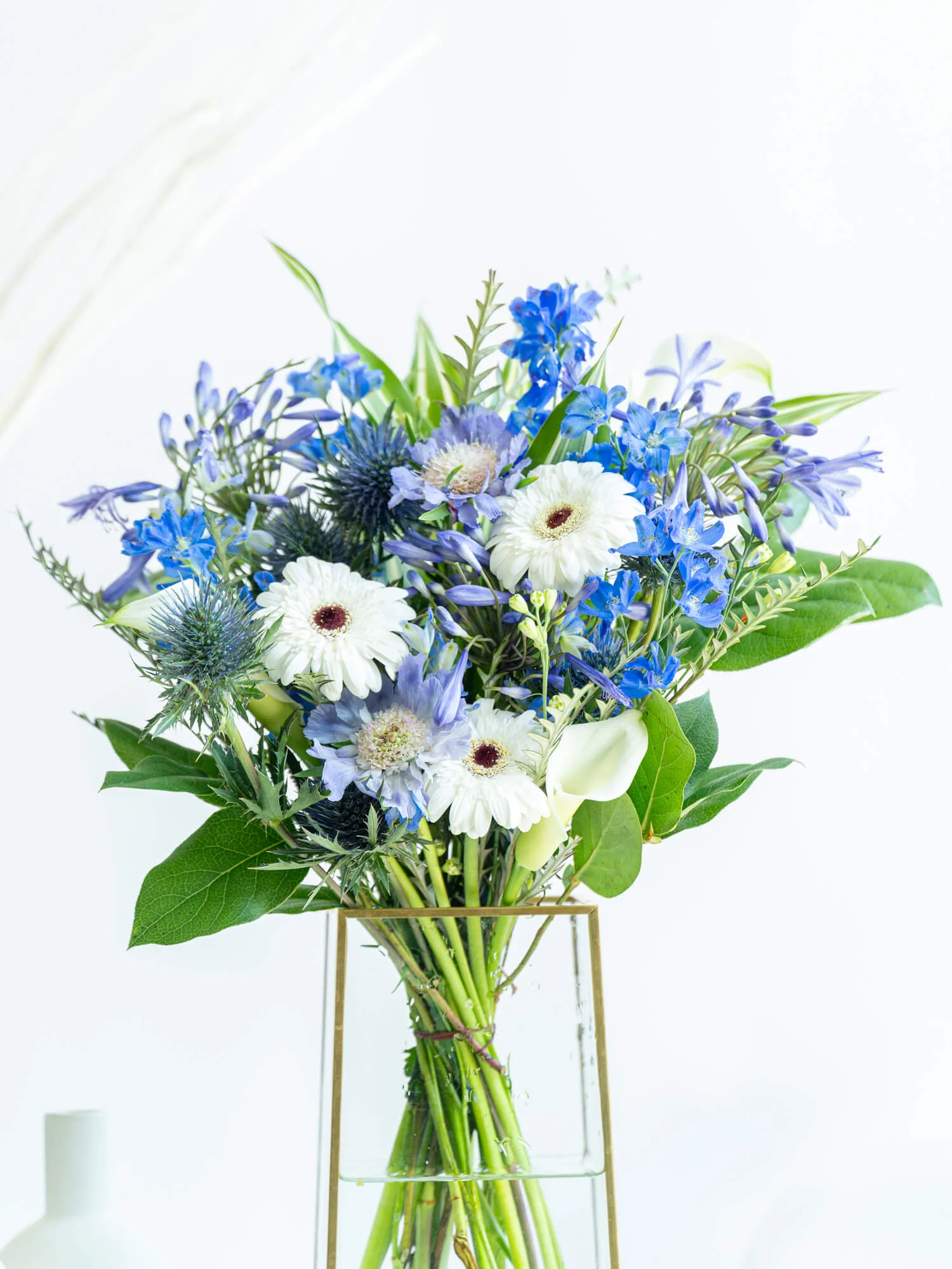 フローリストにおまかせ 季節の花束 L - ブルー - - Image 4
