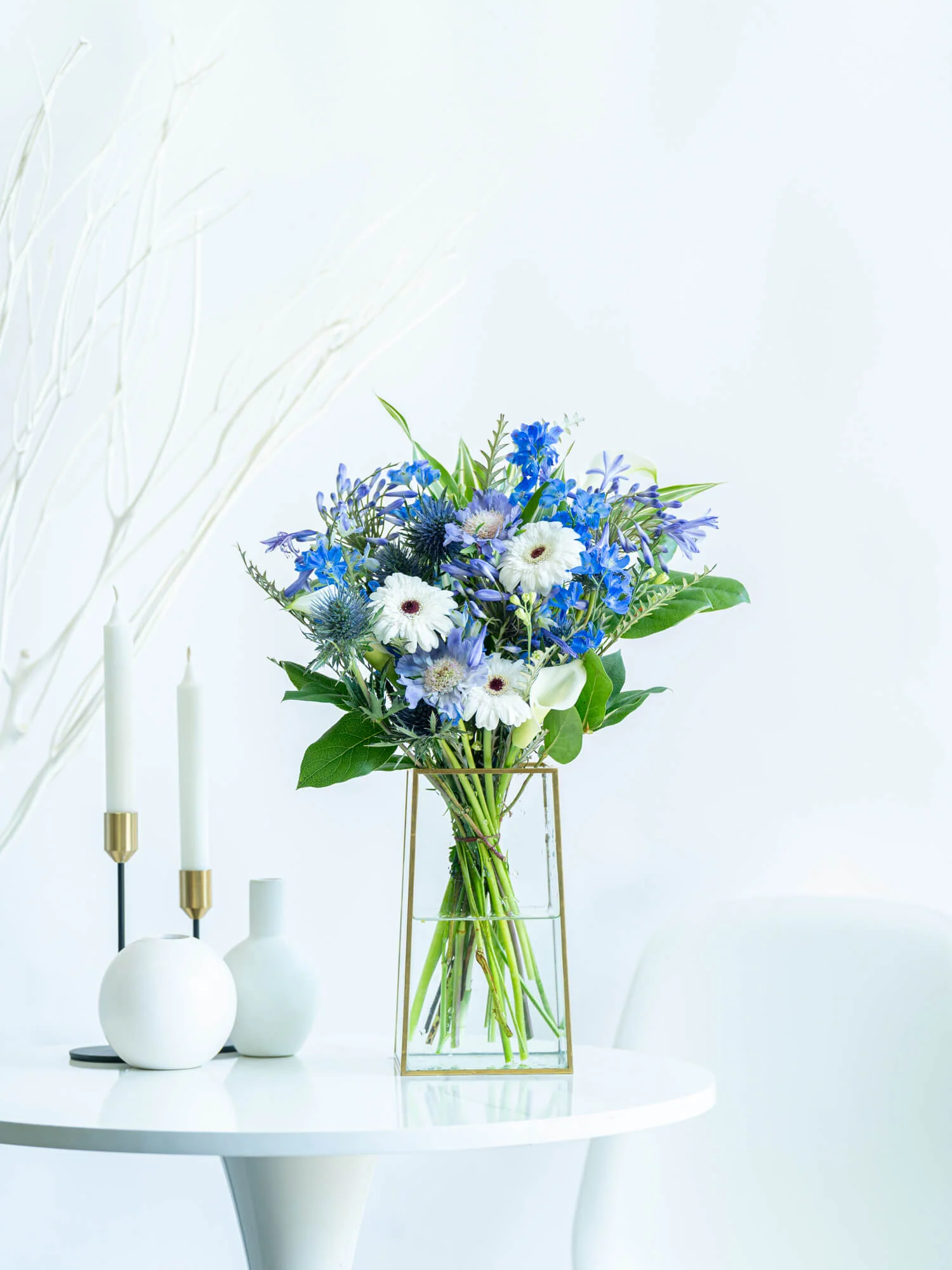 フローリストにおまかせ 季節の花束 L - ブルー - - Image 7