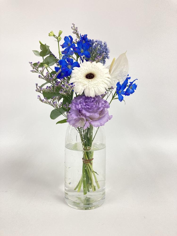 フローリストにおまかせ 季節の花束 S - ブルー - - Image 23