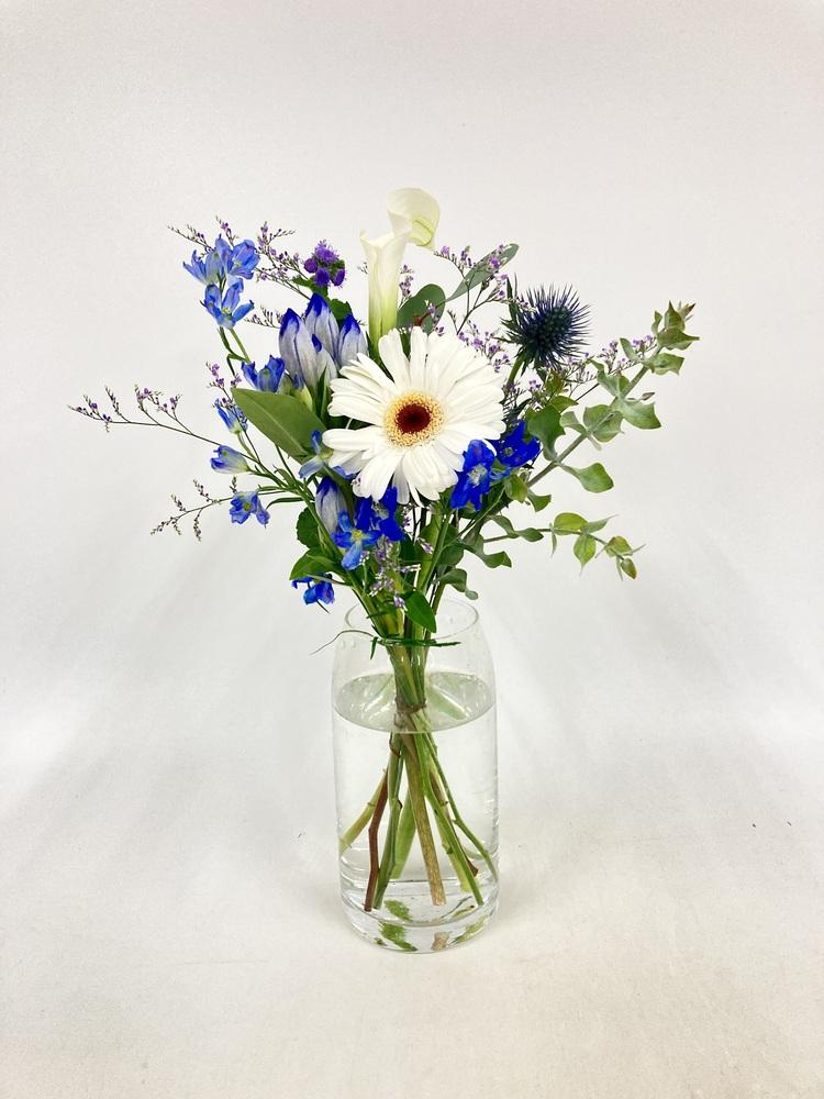フローリストにおまかせ 季節の花束 S - ブルー - - Image 25