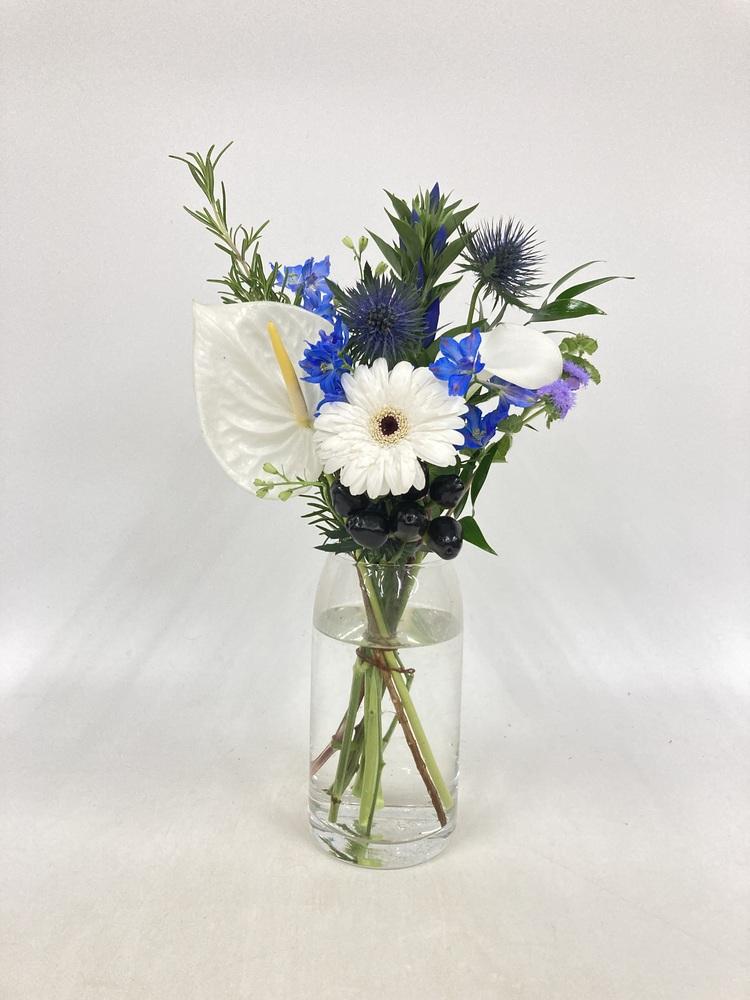 フローリストにおまかせ 季節の花束 S - ブルー - - Image 26