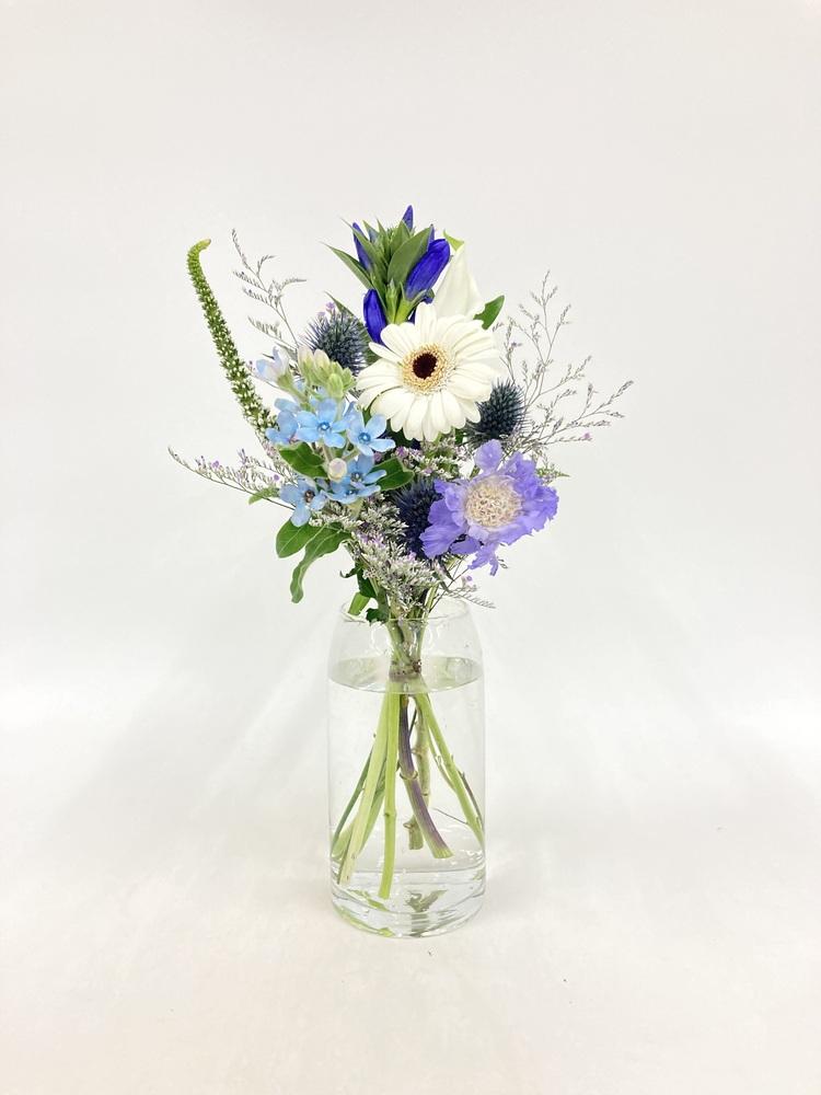 フローリストにおまかせ 季節の花束 S - ブルー - - Image 27
