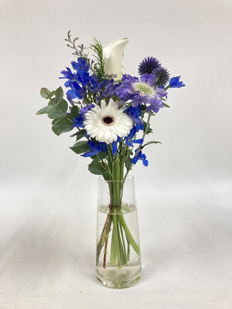 フローリストにおまかせ 季節の花束 S - ブルー - - Image 28