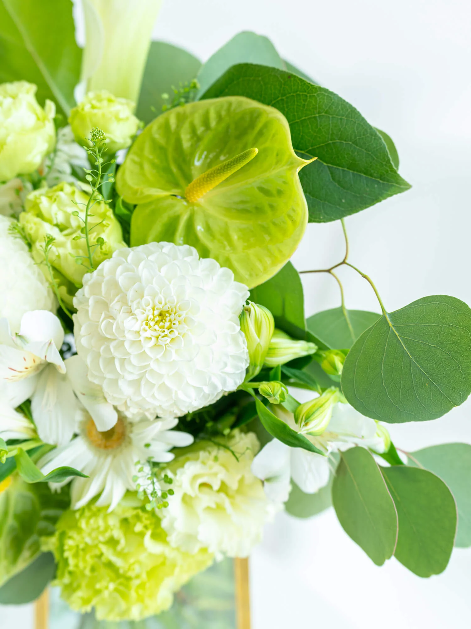 フローリストにおまかせ 季節の花束 L - グリーン&ホワイト - - Image 12