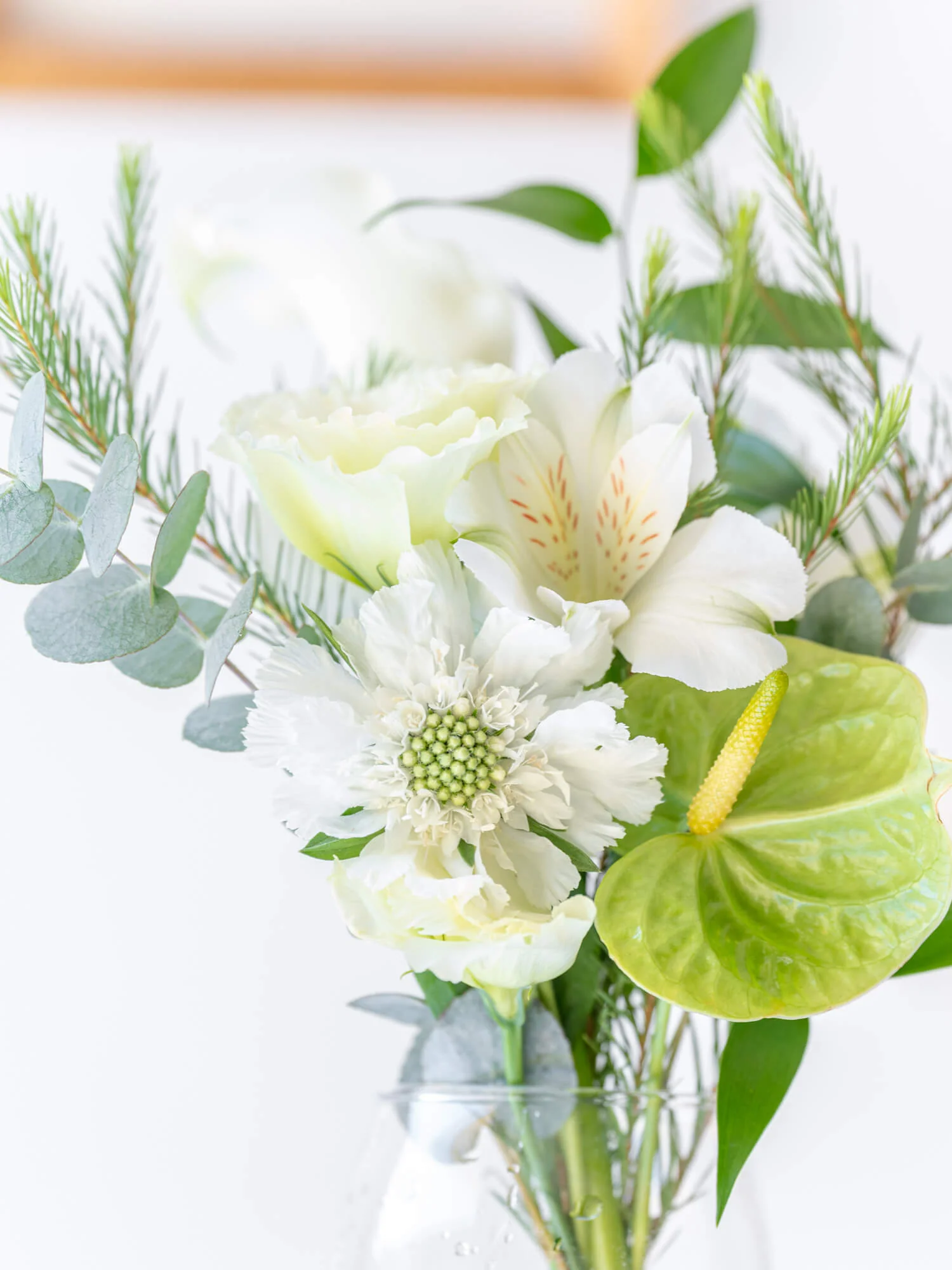 フローリストにおまかせ 季節の花束 S - グリーン&ホワイト - - Image 5