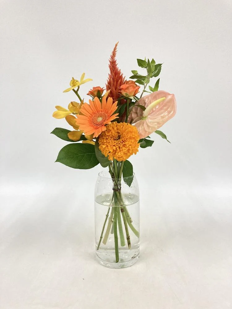 フローリストにおまかせ 季節の花束 S - オレンジ - - Image 25