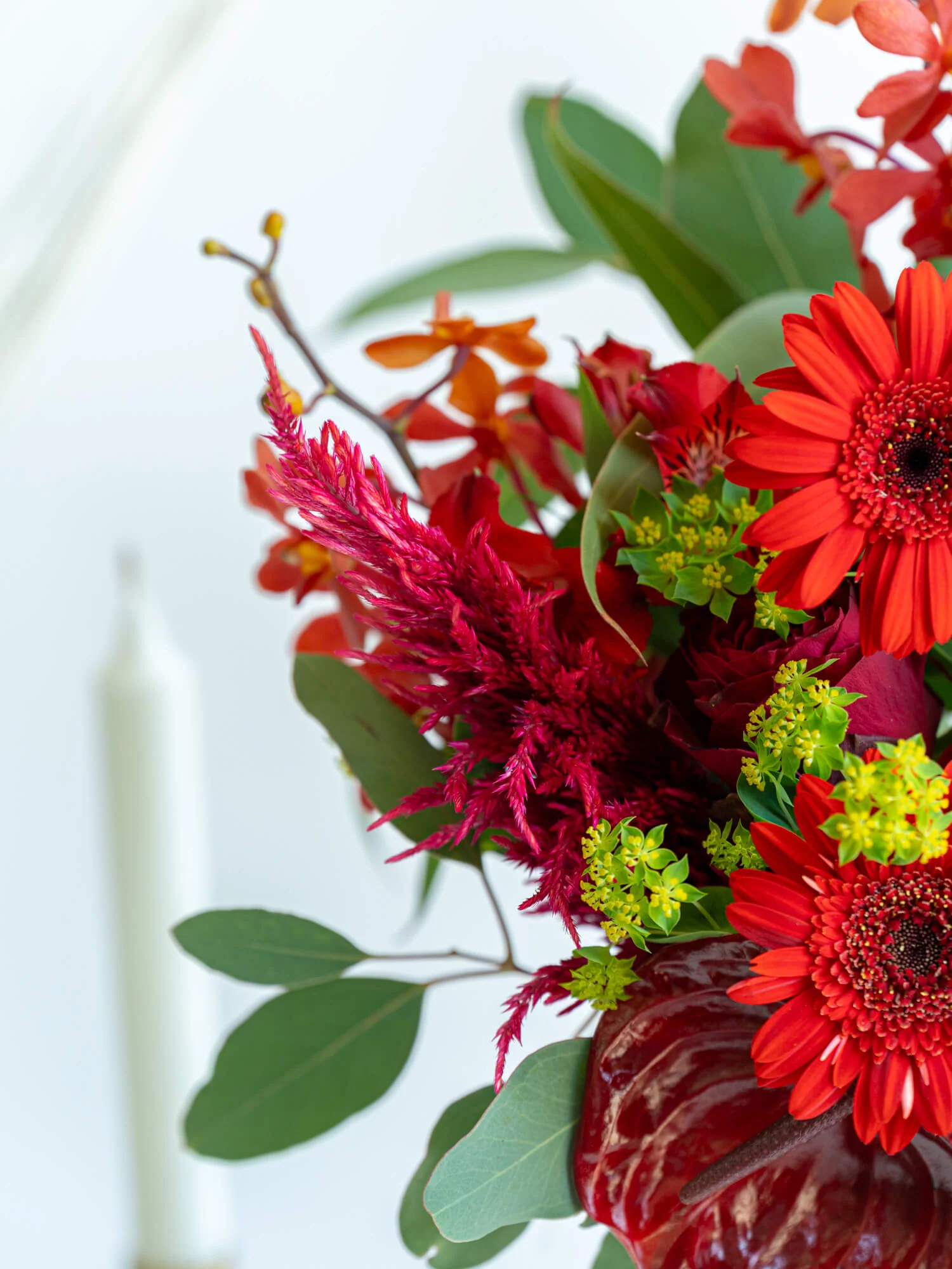 フローリストにおまかせ 季節の花束 L - レッド - - Image 17