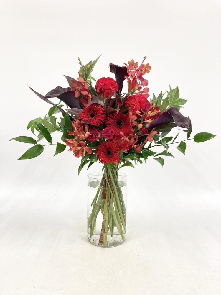 フローリストにおまかせ 季節の花束 L - レッド - - Image 21