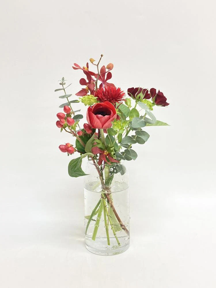 フローリストにおまかせ 季節の花束 S - レッド - - Image 26