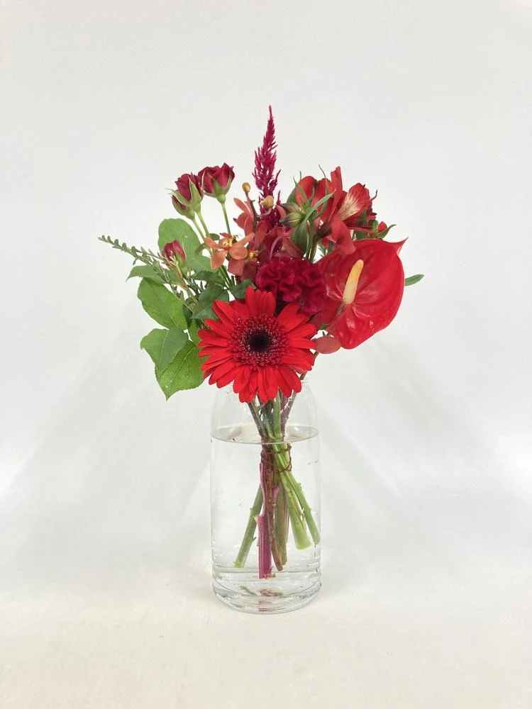 フローリストにおまかせ 季節の花束 S - レッド - - Image 27