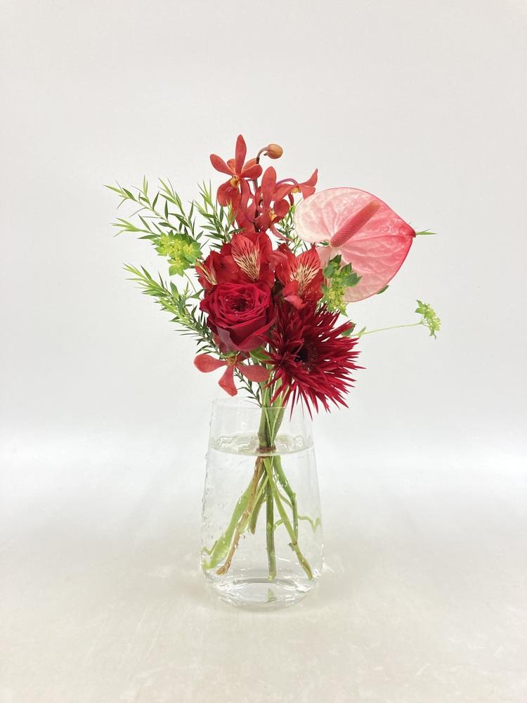 フローリストにおまかせ 季節の花束 S - レッド - - Image 29