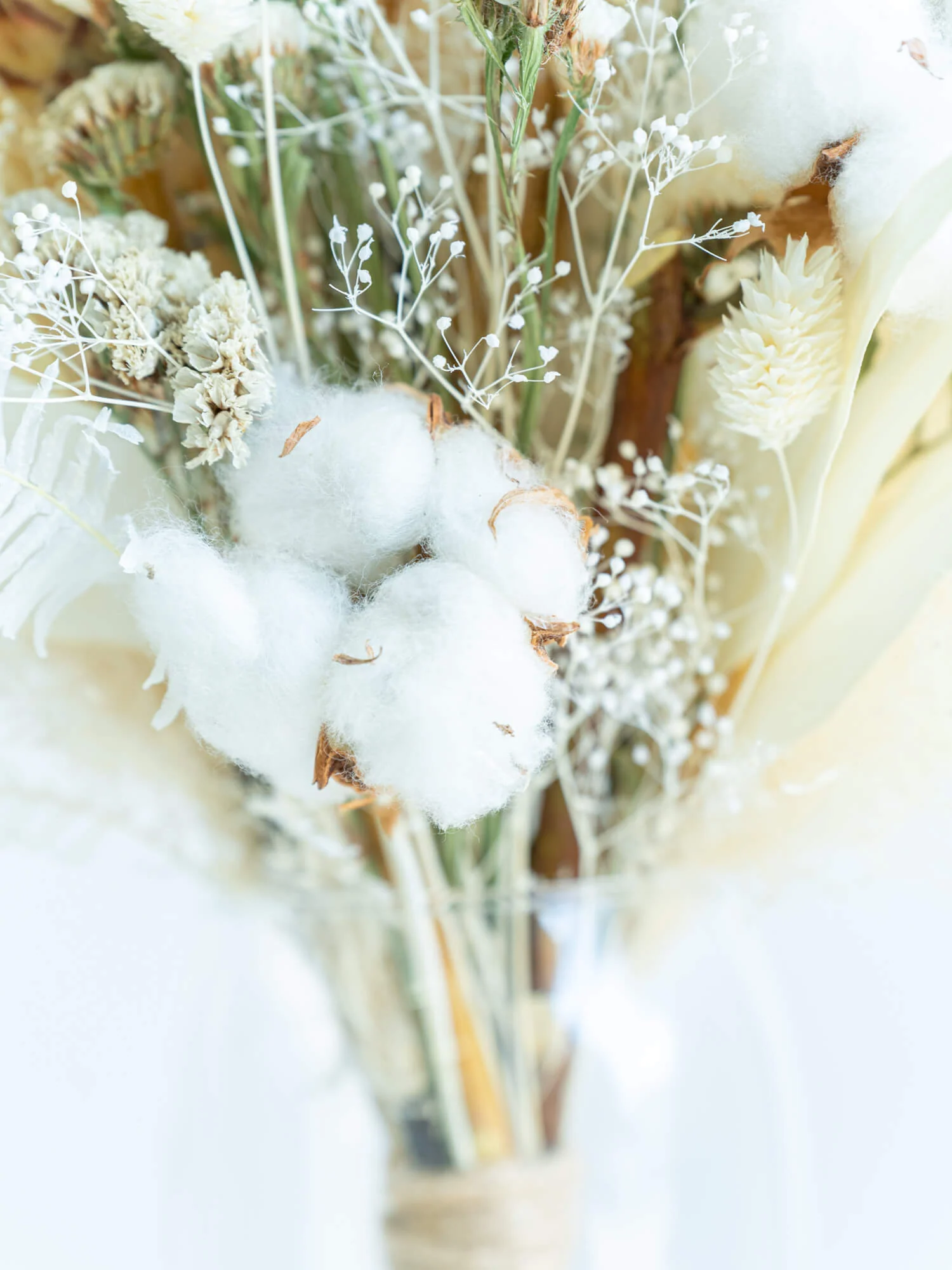 【花瓶に飾れる】ドライフラワーの花束 M - ベージュ - - Image 42