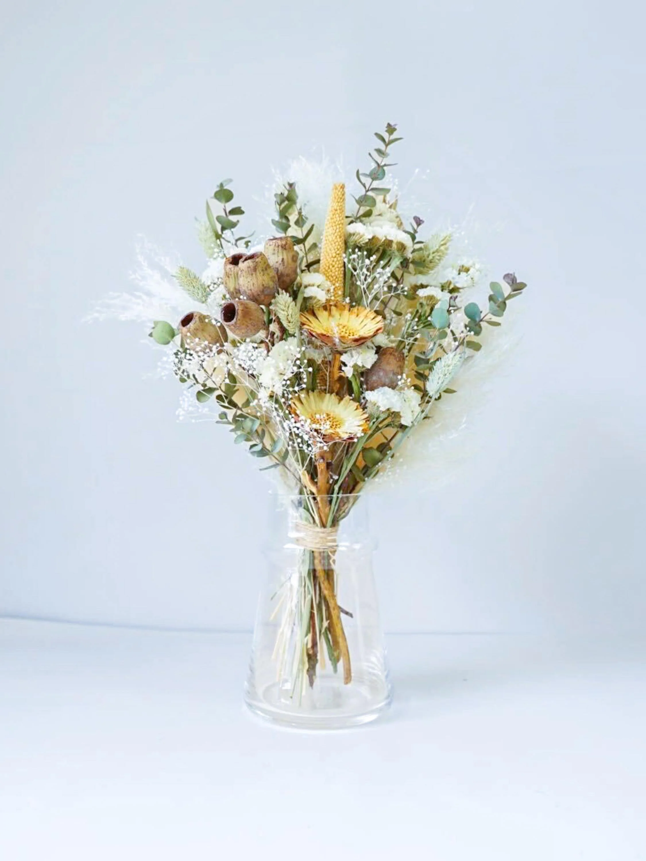 【花瓶に飾れる】ドライフラワーの花束 M - グリーン - - Image 27