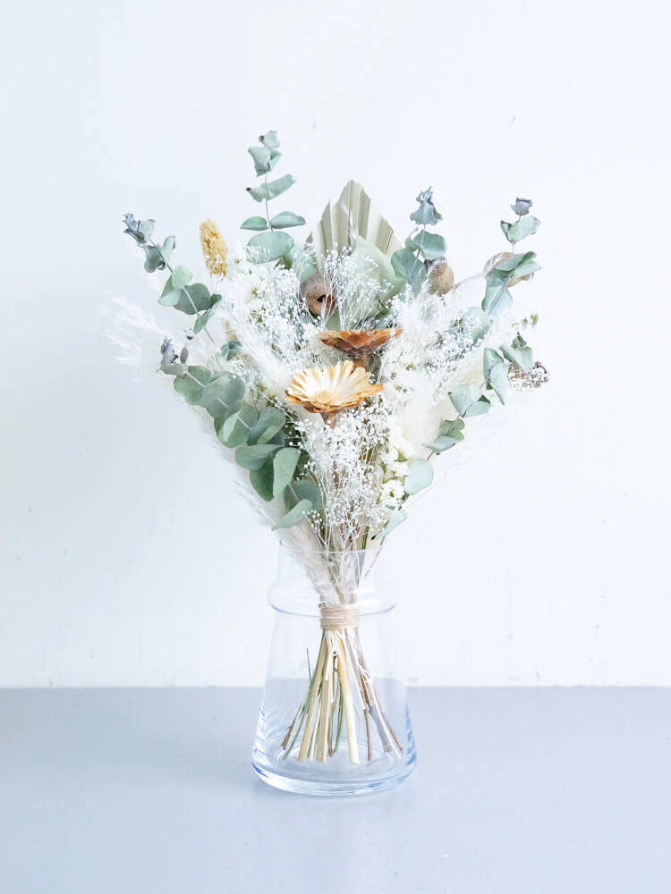 【花瓶に飾れる】ドライフラワーの花束 M - グリーン - - Image 31