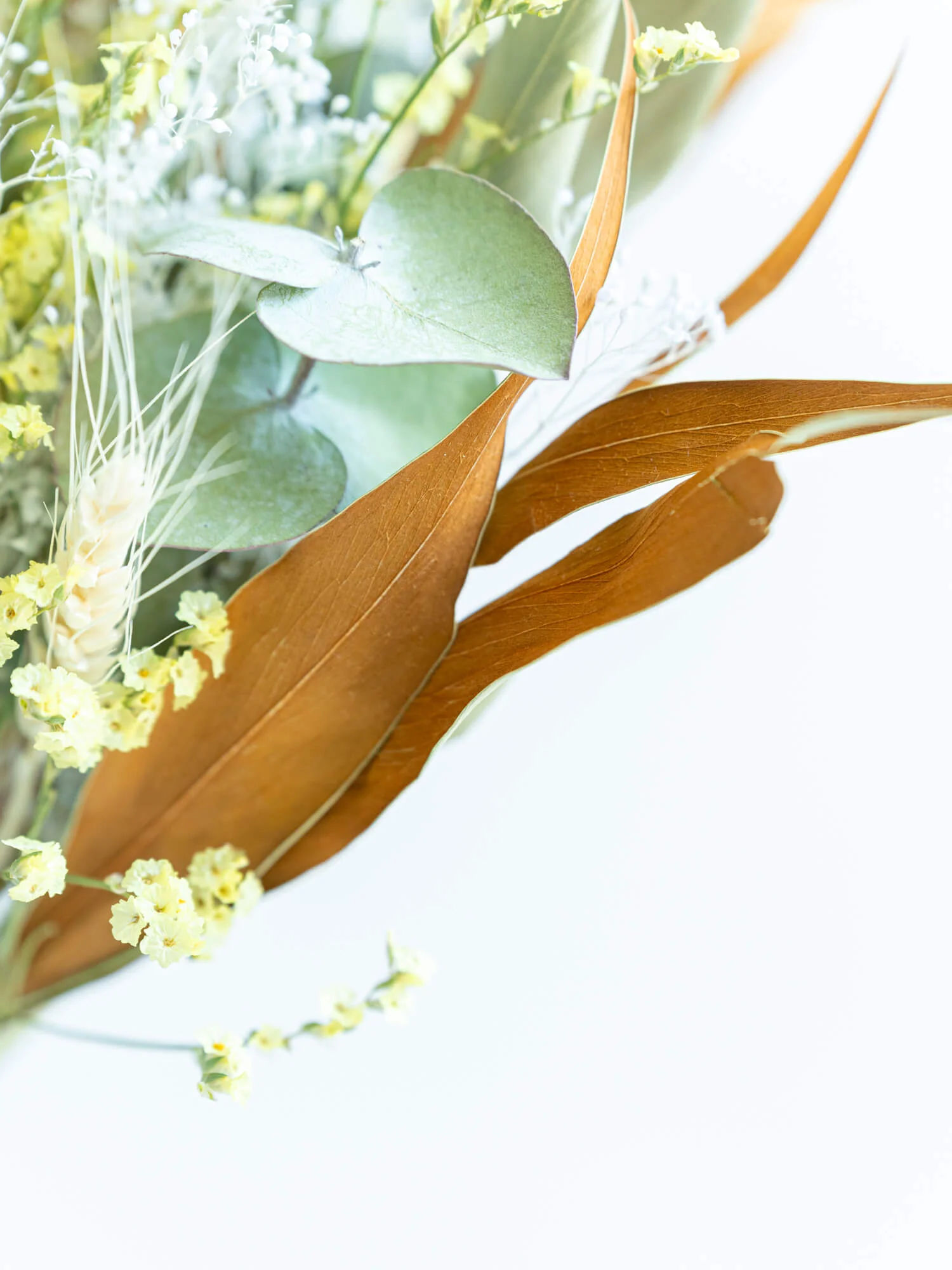 【花瓶に飾れる】ドライフラワーの花束  M - イエロー - - Image 41