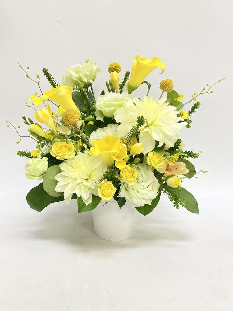 季節のおまかせ生花アレンジ L - イエロー - - Image 30