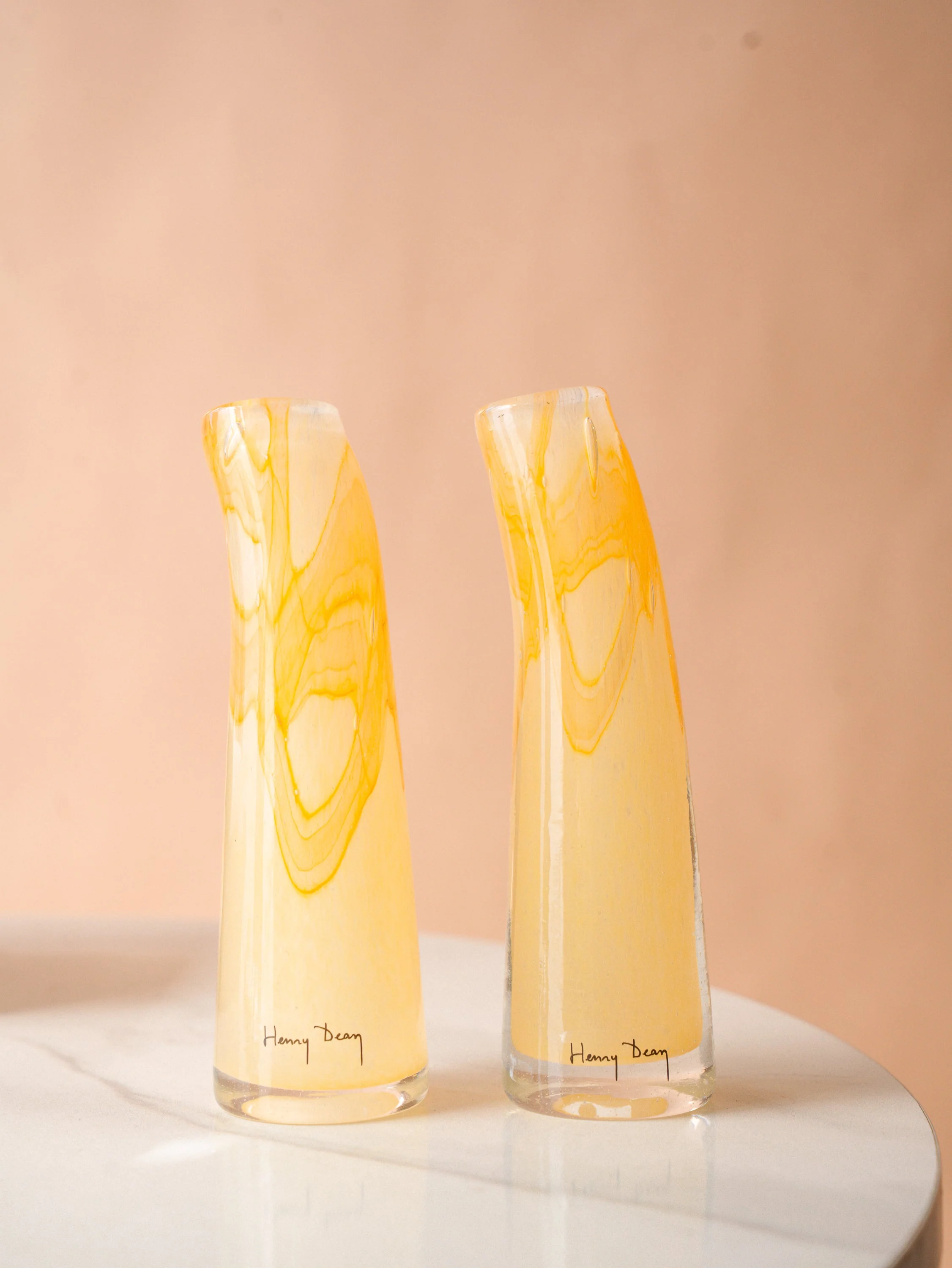 【母の日】Henry Dean Glass Sとお花2輪のセット - アクアレルアンバー - - Image 5