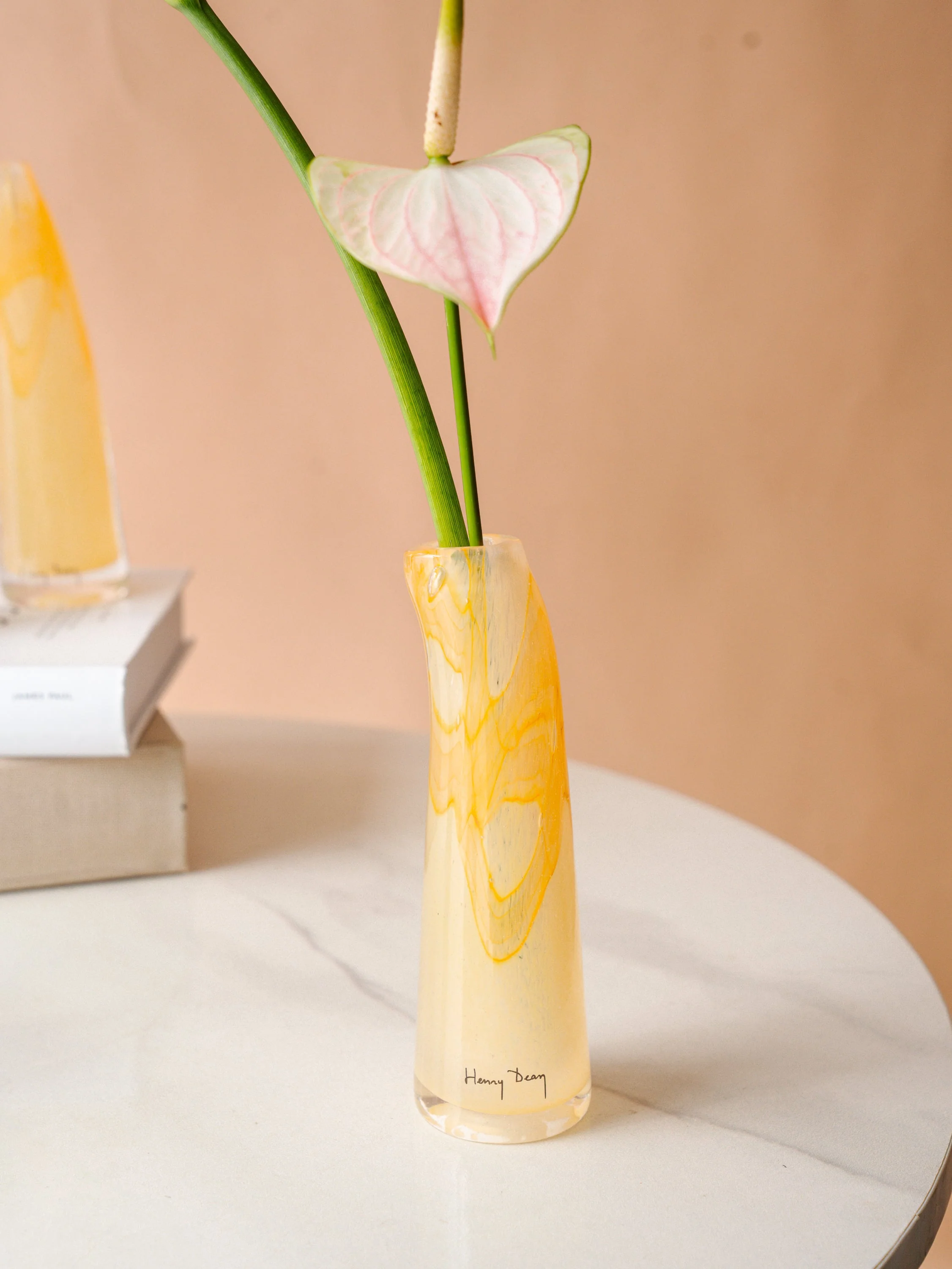 【母の日】Henry Dean Glass Sとお花2輪のセット - アクアレルアンバー - - Image 8