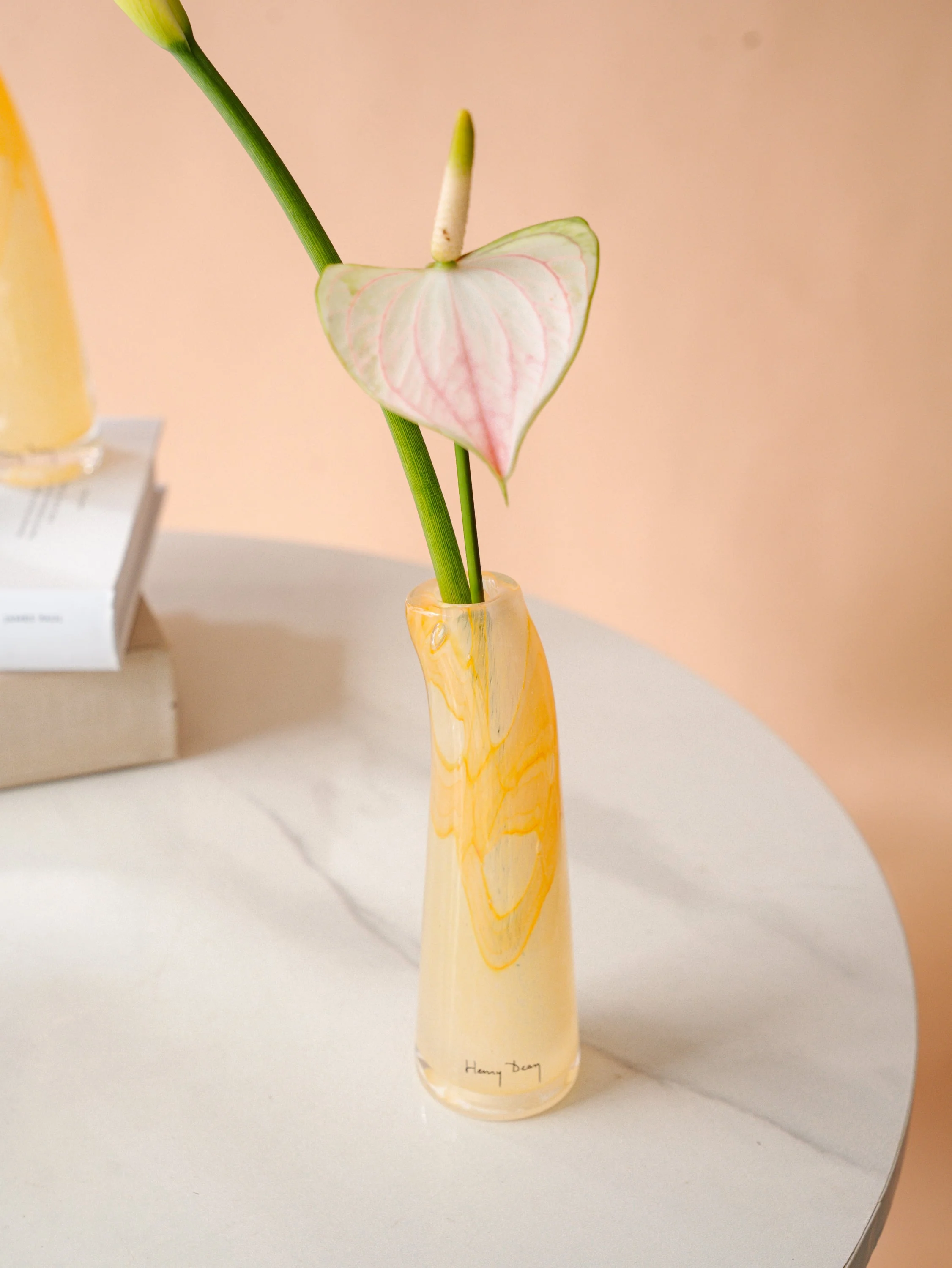 【母の日】Henry Dean Glass Sとお花2輪のセット - アクアレルアンバー - - Image 9