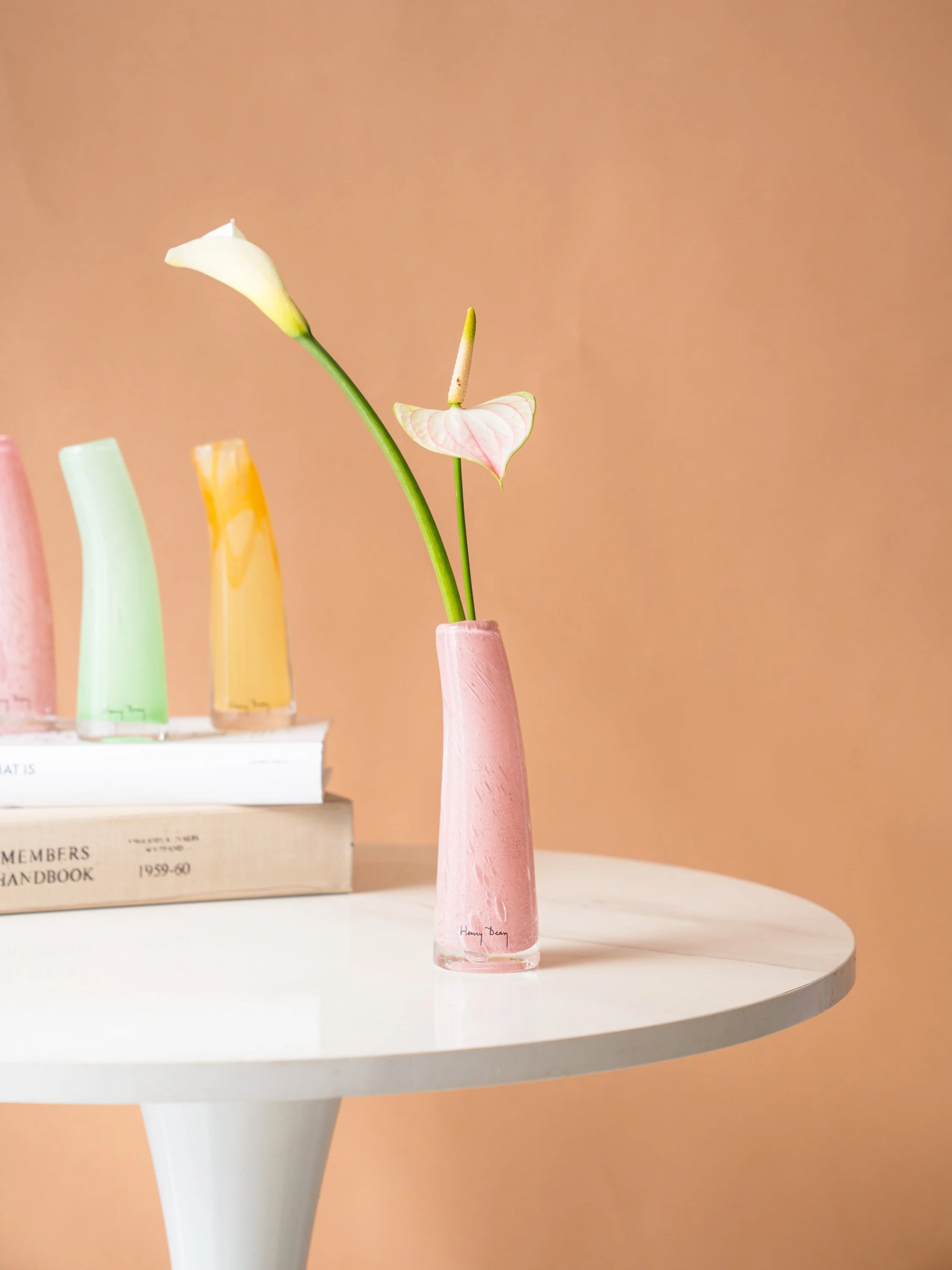 【母の日】Henry Dean Glass Sとお花2輪のセット - ブロッサム - - Image 5